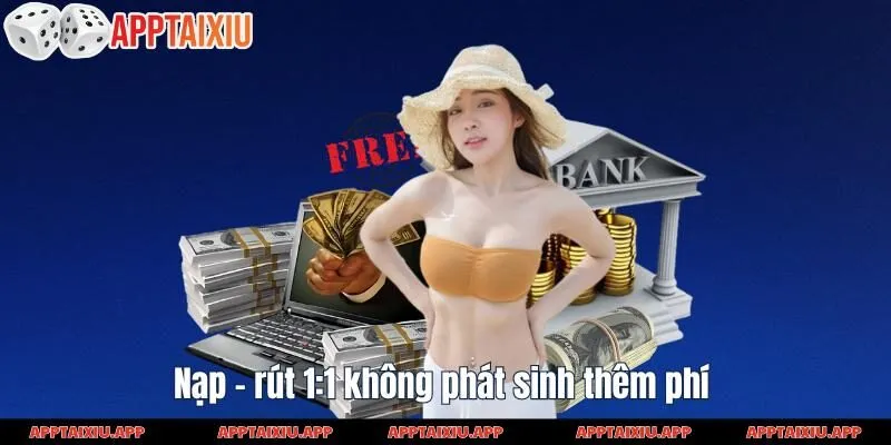 Nạp - rút 1:1 không phát sinh thêm phí 